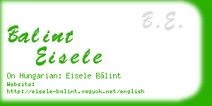 balint eisele business card